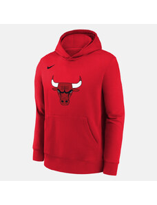 Nike NBA Chicago Bulls Club Logo Fleece Βρεφική Μπλούζα με Κουκούλα