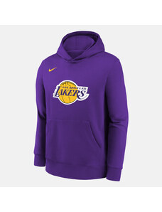 Nike NBA Los Angeles Lakers Club Logo Fleece Βρεφική Μπλούζα με Κουκούλα