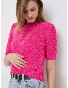 Πουλόβερ Karl Lagerfeld χρώμα: ροζ