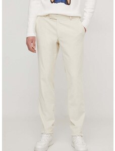 Κοτλέ παντελόνι Karl Lagerfeld χρώμα: μπεζ
