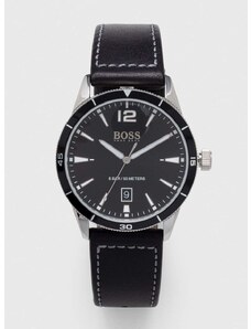 Ρολόι και βραχιόλι BOSS 1570124 χρώμα: μαύρο