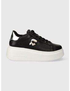 Δερμάτινα αθλητικά παπούτσια Karl Lagerfeld ANAKAPRI χρώμα: μαύρο, KL63530N