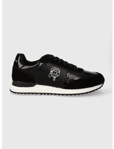 Δερμάτινα αθλητικά παπούτσια Karl Lagerfeld VELOCITOR II χρώμα: μαύρο, KL52931N