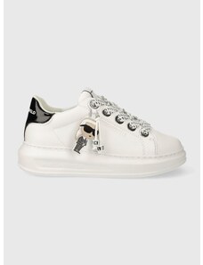 Δερμάτινα αθλητικά παπούτσια Karl Lagerfeld KAPRI χρώμα: άσπρο, KL62576N