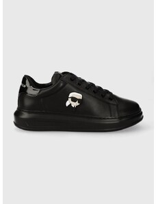 Δερμάτινα αθλητικά παπούτσια Karl Lagerfeld KAPRI MENS χρώμα: μαύρο, KL52530N
