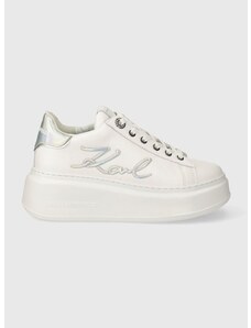 Δερμάτινα αθλητικά παπούτσια Karl Lagerfeld ANAKAPRI χρώμα: άσπρο, KL63510A