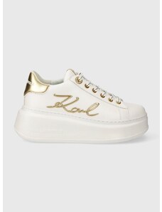 Δερμάτινα αθλητικά παπούτσια Karl Lagerfeld ANAKAPRI χρώμα: άσπρο, KL63510A