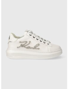 Δερμάτινα αθλητικά παπούτσια Karl Lagerfeld KAPRI χρώμα: άσπρο, KL62510G