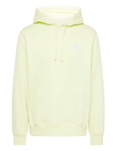 Nike Sportswear Μπλούζα φούτερ 'Club Fleece' ανοικτό πράσινο / λευκό