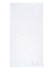 Μεγάλη βαμβακερή πετσέτα Kenzo Iconic White 92x150?cm