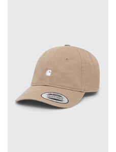 Βαμβακερό καπέλο του μπέιζμπολ Carhartt WIP Madison Logo Cap χρώμα: μπεζ, I023750.25WXX