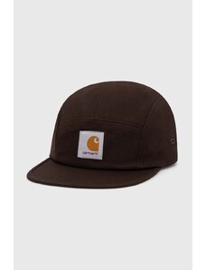 Βαμβακερό καπέλο του μπέιζμπολ Carhartt WIP Backley Cap χρώμα: καφέ, I016607.47XX