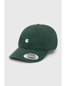 Βαμβακερό καπέλο του μπέιζμπολ Carhartt WIP Madison Logo Cap χρώμα: πράσινο, I023750.22VXX