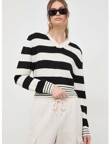 Μάλλινο πουλόβερ Miss Sixty γυναικεία, χρώμα: μαύρο