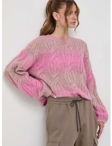 Μάλλινο πουλόβερ Miss Sixty γυναικεία, χρώμα: ροζ