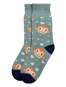 Ysabel Mora Thermal Socks Monkeys Μέντα