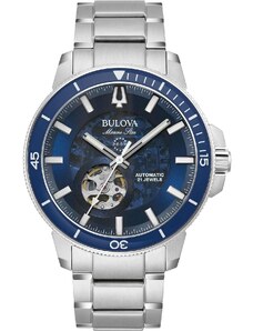 BULOVA Marine Star Automatic - 96A289 Silver case with Stainless Steel Bracelet
