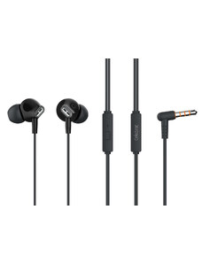 CELEBRAT earphones με μικρόφωνο G21, 3.5mm, 1.2m, μαύρα