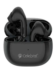 CELEBRAT earphones με θήκη φόρτισης W31, True Wireless, μαύρα