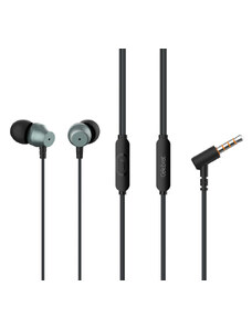 CELEBRAT earphones με μικρόφωνο D11, 3.5mm, 1.2m, μαύρα