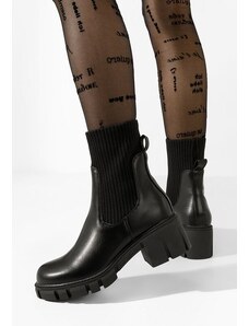 Zapatos Γυναικεία μποτάκια κάλτσα Betania Μαύρα