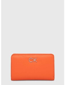 Πορτοφόλι Calvin Klein χρώμα: πορτοκαλί