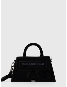 Τσάντα σουέτ Karl Lagerfeld χρώμα: πράσινο