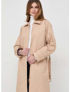 Βαμβακερό παλτό MICHAEL Michael Kors χρώμα: μπεζ