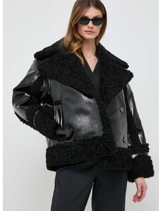 Μπουφάν Karl Lagerfeld χρώμα: μαύρο