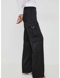 Παντελόνι Karl Lagerfeld χρώμα: μαύρο