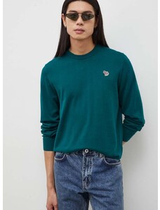 Βαμβακερό πουλόβερ PS Paul Smith χρώμα: πράσινο