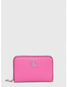 Πορτοφόλι Calvin Klein Jeans χρώμα: ροζ