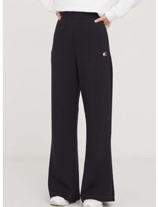 Παντελόνι φόρμας Tommy Jeans χρώμα: μαύρο