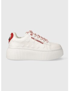 Δερμάτινα αθλητικά παπούτσια Karl Lagerfeld KREEPER LO χρώμα: άσπρο, KL42394
