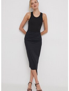 Φούστα Calvin Klein χρώμα: μαύρο