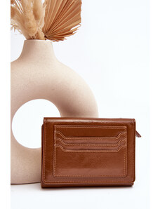 Kesi Women's brown wallet made of Joanela eco-leather