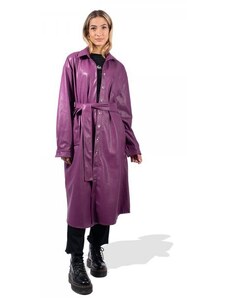 Peace and Chaos QUILI SHIRT DRESS - Eco Leather (W23924 PURPLE)