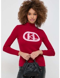 Πουλόβερ Karl Lagerfeld χρώμα: κόκκινο