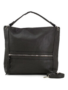 Fashionhunters Dark gray women's bag with handle