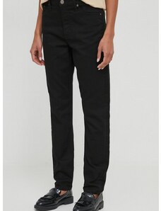 Τζιν παντελόνι Calvin Klein χρώμα: μαύρο