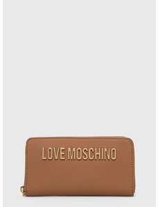 Πορτοφόλι Love Moschino χρώμα: καφέ