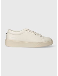 Δερμάτινα αθλητικά παπούτσια Karl Lagerfeld FLINT χρώμα: άσπρο, KL53320A