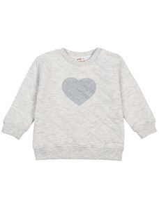 Alouette Μπλούζα φούτερ με στάμπα μεταλλιζέ καρδιά (Κορίτσι 9 μηνών-3 ετών)