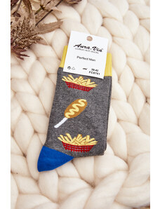 Kesi Men's French Friz Socks - Grey