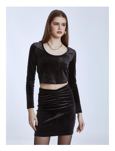 Celestino Mini βελούδινη φούστα μαυρο για Γυναίκα