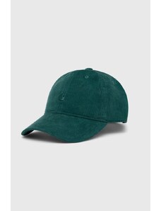 Κοτλέ καπέλο μπέιζμπολ Carhartt WIP Harlem Cap χρώμα: πράσινο, I028955.1XHXX
