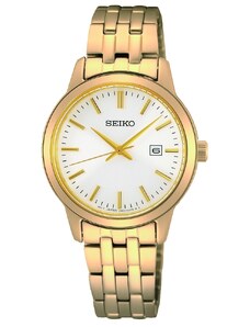 SEIKO Essential Time - SUR412P1, Gold case with Stainless Steel Bracelet