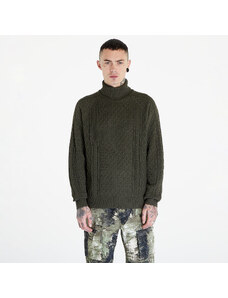 Ανδρικά πουλόβερ Nike Life Men's Cable Knit Turtleneck Sweater Cargo Khaki