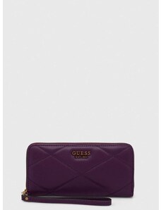 Πορτοφόλι Guess χρώμα: μοβ