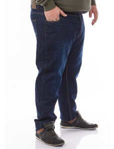 Double Παντελόνι Ανδρικό Jean Plus Size - Μπλε